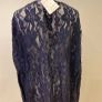 Handcrafted navy lace jacket size 20 Image 3