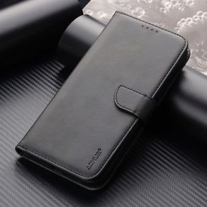 For Apple iPhone 16 Pro Max Premium Aokus Wallet Case Black