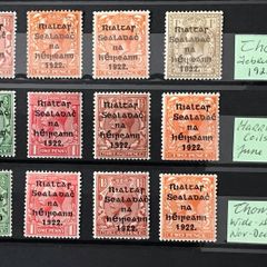 Ireland Collection of 1922 Mint Overprints