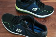 Skechers Skech-Air - Men's Rubber Shoes - Black / Blue - Men Size EUR 45 / UK 10 / US 11