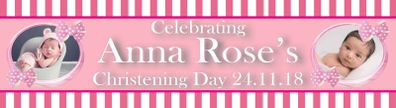 Christening Day Banner Personalised to your needs - just ask?