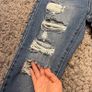 Distressed Denim Jeans Image 7