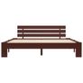 Bed Frame Dark Brown Solid Pine Wood 180x200 cm 6FT Super King Image 4