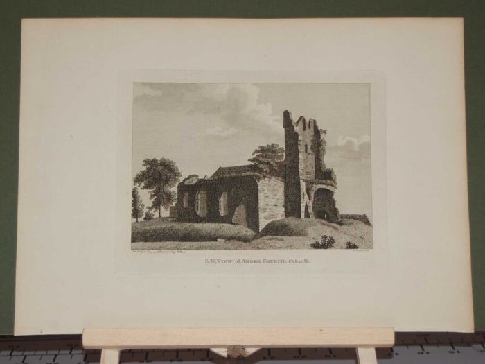 1797 Antique Print South West View Ardee Church
