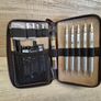 26PCS Metal Mechanical Pencil Set in Leather Case, Art Drafting Pencil 0.3, 0.5, 0.7, 0.9 mm Image 4
