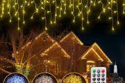 Led Fairy Lights, 49ft 528leds Christmas Tree Lights Plug in, 11 Modes/Remote/Timer IP44 Waterproof String Lights for Indoor Outdoor Garden Balcony Party Windows Garland Door Wall (32ft 352leds)