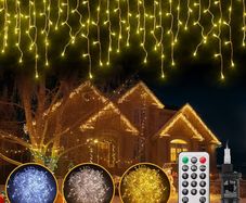Led Fairy Lights, 49ft 528leds Christmas Tree Lights Plug in, 11 Modes/Remote/Timer IP44 Waterproof String Lights for Indoor Outdoor Garden Balcony Party Windows Garland Door Wall (32ft 352leds)