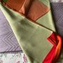 Beautiful throw/blanket green red orange Image 2