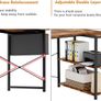 NEW SALE | 100CM Computer Desk Study Office Desk Gaming Desk Writing Table With Bookshelf Reversible Corner Desk For Home Office Studio Workstation Image 5