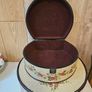 Vintage Hand Painted Floral Wooden Chests Boxes Image 3