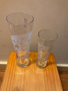 Peroni beer glasses