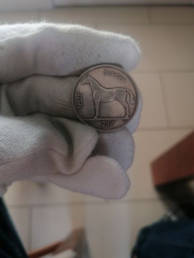 1928 Irish Silver Half Crown Coin