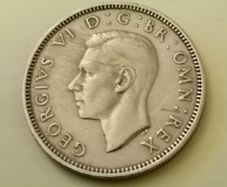1947 George VI UK Shilling variant