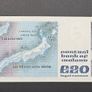 Irish 20 Punt Banknote 1981 Yeats Uncirculated Image 4