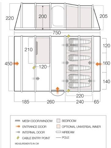 Vango Valencia 650XL W/Extras