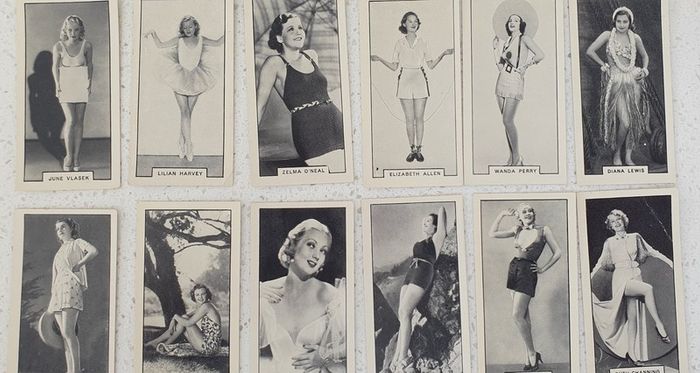 Vintage Real Photo Cigarette Cards Modern Beauties Actresses