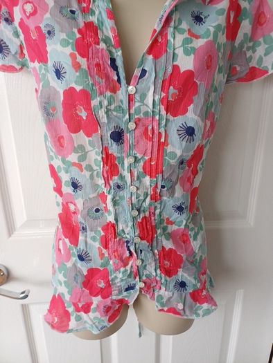 Per Una Red Multicoloured S/S Bouse Size 16
