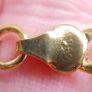 MEN'S 24ct Yellow Gold Plated Figaro Chain Necklace length 19" Image 7