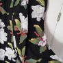 WAREHOUSE black floral crop jumpsuit with pockets Sz 12 UK Image 6