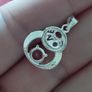 Silver 925 Pendant with Pink Tourmaline. Image 2