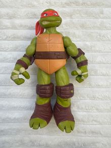 Teenage Mutant Ninja Turtles TMNT approx. 26 cm. Michelangelo Giant 2012 Viacom Playmates Battle Shell Used Please See Photos