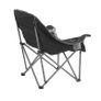 Oversized Camping Chairs, 204 kg Heavy Duty Support, Portable Padded Folding Camp Chairs with Dual Cup Holders & Wine Glass Holders, Carry Bag for Outdoor, Fishing, Black & Gray, 1 Pack Image 8