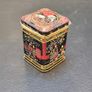 oriental asian vintage empty tea tin container collectables Image 3
