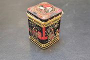 oriental asian vintage empty tea tin container collectables