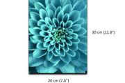 Blue Flower Wall Art Poster Modern Home Living Room Decor Canvas Print 20 x 30cm