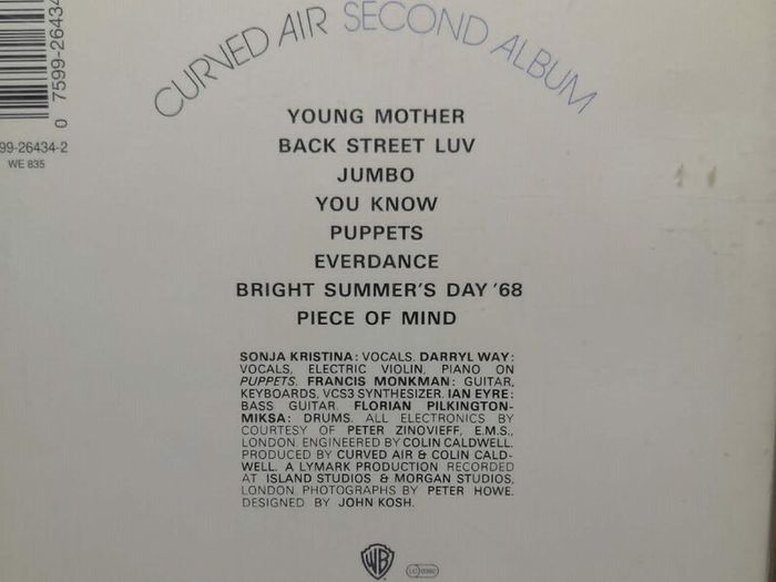 Curved Air - Second Album CD