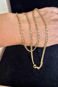 18ct gold solid gold chain