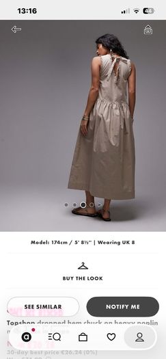 Topshop  poplin dress New with tag