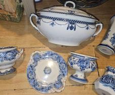 Job Lot of Decorative Blue Themed Ceramic Items