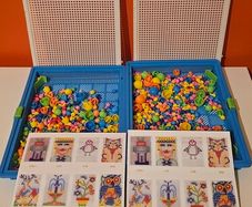 Mushroom Nails Pegboard Early Learning Toy for Sorting Toy Boys and Girls  2 sets