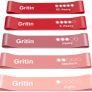 Resistance Bands, [Set of 5] Skin-Friendly Resistance Fitness Exercise Loop Bands with 5 Different Resistance Levels - Carrying Case Included MULTIPLE COLOURS AVAILABLE, SEE PHOTOS (FREE POSTAGE) Image 3