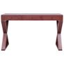 Computer Desk Brown 132x47x77 cm Solid Mahogany Wood Image 6