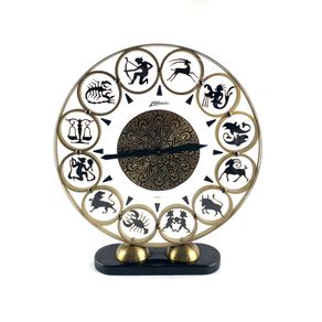 Rare mid century Atlanta zodiac clock