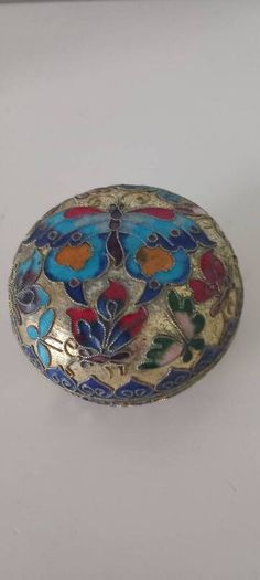 Cloisonne Multicoloured Trinket Box