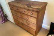 Antique pine chest of drawers