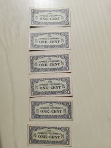 7 1942 WWII  Japanese  Oppucation  Notes .Malaysia