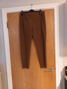 Primark  Faux  Suede  Trousers.   S.18.