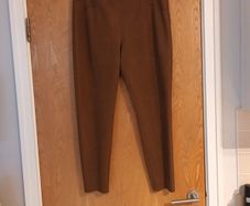 Primark  Faux  Suede  Trousers.   S.18.