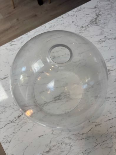 Glass ceiling light