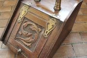 Vintage wooden coal box