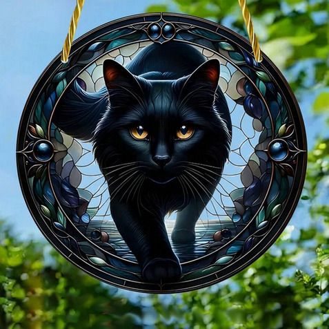 Witchy Cat - house decoration - nice gift + other designs available
