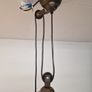 1890/ 1900 Antique French adjustable copper pendant light Image 4