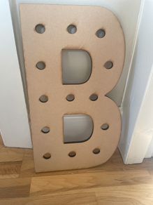 Wooden letter B