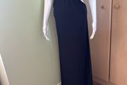 Apricot black maxi dress