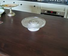 Vintage glass cake stand