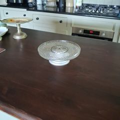 Vintage glass cake stand